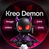 Логотип телеграм канала @kreo_demon — Kreo Demon | iGaming Design
