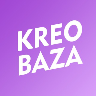 Логотип телеграм канала @kreobaza — РЕКЛАМНЫЕ КРЕАТИВЫ KREOBAZA | ДИЗАЙН⚡️
