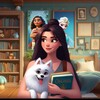 Логотип телеграм канала @kristibook2024 — Крис, книги и хвостики 🐕