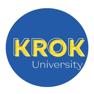 Логотип телеграм -каналу krokuniversity — Вступ 2023| KROK University | Університет «КРОК»