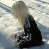 Логотип телеграм канала @kskmilf — белая и пушистая
