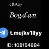 Логотип телеграм канала @kv1llyy — CRAZY Bogdan