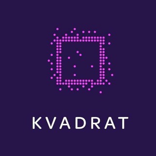 Логотип телеграм -каналу kvadratvnua — KVADRAT