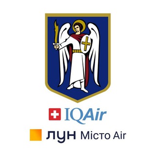 Логотип телеграм -каналу kyivairquality — Індекс якості повітря у м.Києві