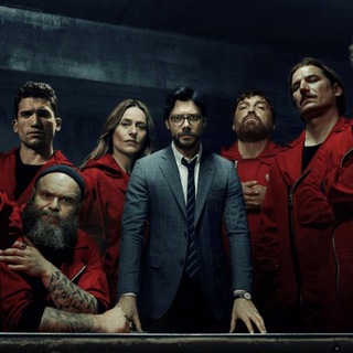 Telegram channel La Casa de Papel latino logo
