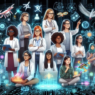 Логотип телеграм канала @ladiesintechandai — Ladies in Tech and AI