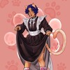 Логотип телеграм канала @lammart — кошкомать рисует