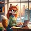 Логотип телеграм канала @language_fox_english — Fox English | разработки, идеи для уроков🦊