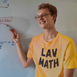 Логотип телеграм канала @lav_math — Lav Math | Вышмат 🧡