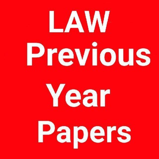 Logo of telegram channel law_previous_year_papers — LAW Previous Year Papers