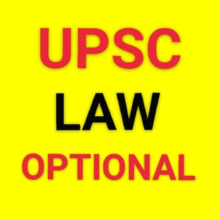 Logo of telegram channel law_upsc_optional — UPSC LAW Optional
