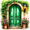 Логотип телеграм канала @lawnydoor — Зелёная дверь (вдохновение, уют, красота)