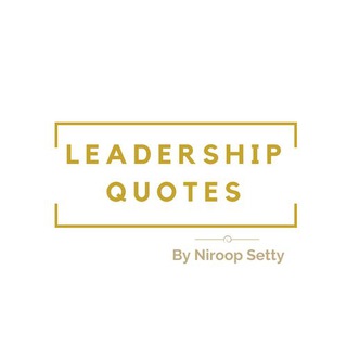 Logo of telegram channel leadershipquotes — Leadership Quotes