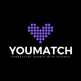 Логотип телеграм канала @learn_self — YouMatch — раскрываем и соединяем сердца