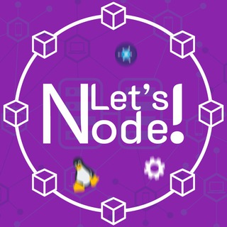 Логотип телеграм канала @letskynode — Let's Node!