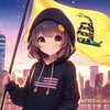 Логотип телеграм -каналу libertoua — Лібертаріанський Рух ✙
