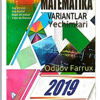 Telegram kanalining logotibi lider_test_matematika — Lider test yechim|Odilov