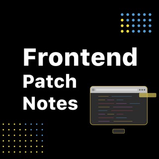 Логотип телеграм канала @life_verstka — Frontend Patchnotes 📝
