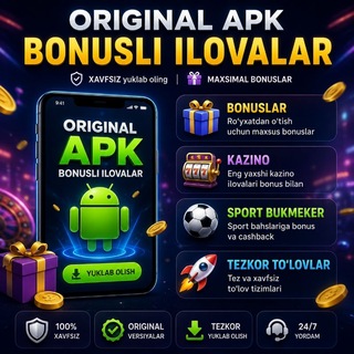 Telegram kanalining logotibi linebet_melbet_bonus — 🎁 Bonusli Ilovalar 🇺🇿