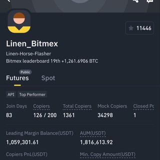 Logo of telegram channel linen_bitmex_copytrade — Linen_Bitmex