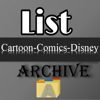 Logo de la chaîne télégraphique liste_cartooncomicdisney_archive - List Cartoon-Comics-Disney Archive 🗂