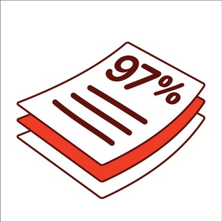 Логотип телеграм канала @listovki_97 — Листовки 97%