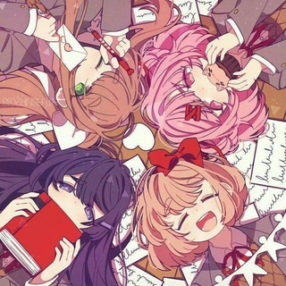 Логотип телеграм канала @literatureclubhhgg — Doki doki literature club