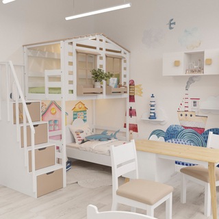 Логотип телеграм канала @littlehome — Little Home детская мебель