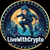Логотип телеграм канала @live_withcrypto — жить с криптовалютой