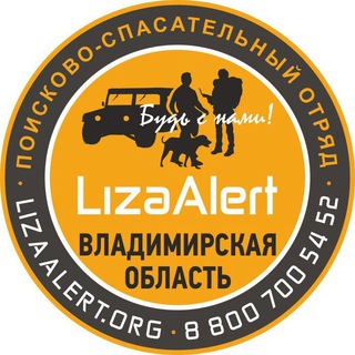 Логотип телеграм канала @lizaalert_vo — ДПСО "ЛизаАлерт" Владимирская область