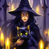 Логотип телеграм канала @localwitch — local witch × ведьма на районе