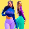 Logo of telegram channel losinygirls — ДЕВУШКИ В ЛОСИНАХ | Girls in Leggings Yoga Pants