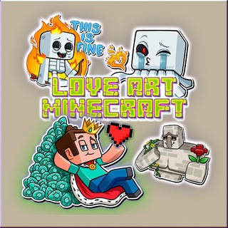 Логотип телеграм канала @love_art_minecraft — love_art_minecraft