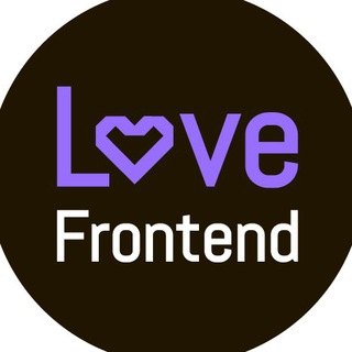 Логотип телеграм канала @love_frontend — Love Frontend [RU]