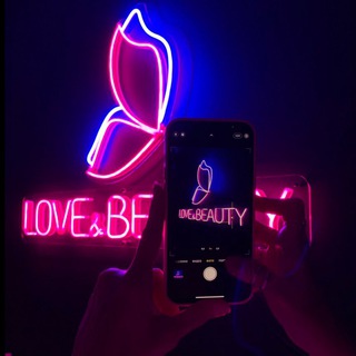 Логотип телеграм канала @lovebeautystudio — LOVE & BEAUTY студия красоты