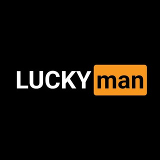 Логотип телеграм канала @luckyshopuz — LUCKY MAN 🖤
