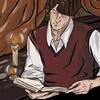 Логотип телеграм канала @luksbo — парень из книги 🕯