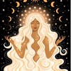 Логотип телеграм канала @lunamatrix — лунная ezo&tarot