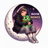 Логотип телеграм канала @lunamem — moon memes