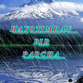 Telegram channel Hayotimdan parcha logo