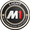 Логотип телеграм канала @m1light_ru — M1LIGHT светодиодная лента, блоки, управление