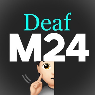 Логотип телеграм канала @m24deaf_tv — для Глухих