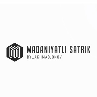 Telegram kanalining logotibi madaniyatli_satirik_official — "Madaniyatli satirik" 🤫