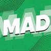 Логотип телеграм канала @maddyzone — MAD. Мемы