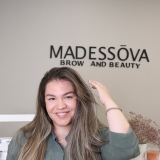 Логотип телеграм канала @madessovabeauty — MADESSOVA BROW&BEAUTY