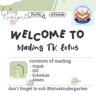 Logo saluran telegram madingtklotus — Mading TK Lotus