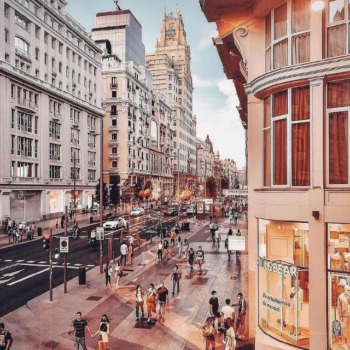 Telegram channel Madrid logo