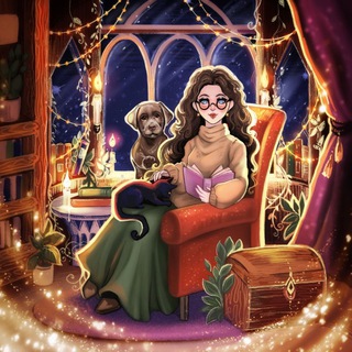 Логотип телеграм канала @magic_binding — Магический переплёт 🧝🏻‍♀✨