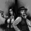 Логотип телеграм канала @magicaldiamonds — сквозь фиолетовые очки