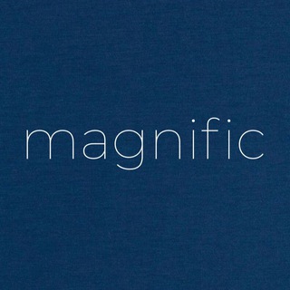 Логотип телеграм канала @magnific_uz — MAGNIFIC